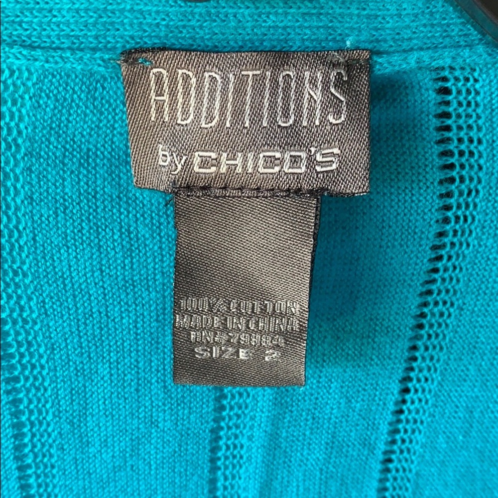Chico’s beautiful teal sweater - Picture 2 of 4